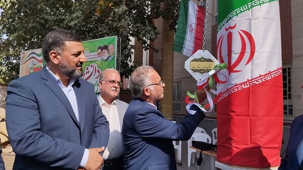 آیین زنگ مهر در دبیرستان «ذبیح‌الله هوشیار» ناحیه ۱ مشهد 