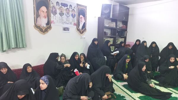 مراسم بزرگداشت شهید جمهور و هیات همراه در پایگاه بسیج زهرای اطهر مشهد