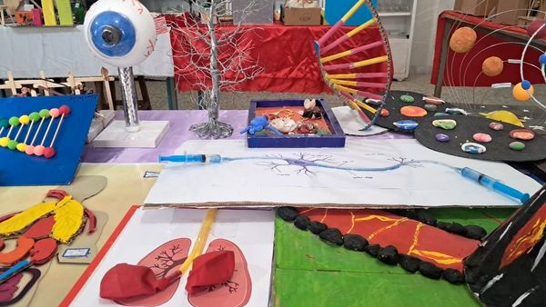 نمایشگاه جشنواره «نوین کاو» در پژوهش سرای دانش‌آموزی حاجی آباد