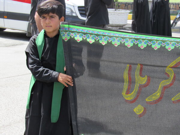 مراسم تاسوعای حسینی در کامیاران 