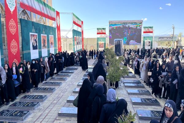 گلزار شهدای کرمان در ششمین سالگرد شهادت سردار دلها، حاج قاسم سلیمانی
