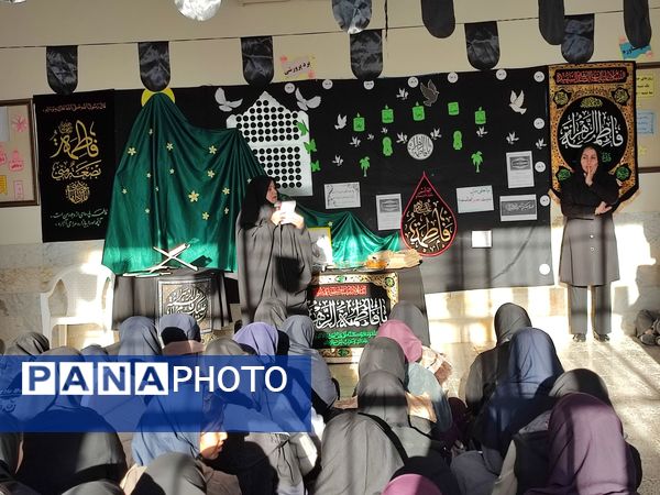 مراسم شهادت حضرت زهرا (س) در دبیرستان رفعت