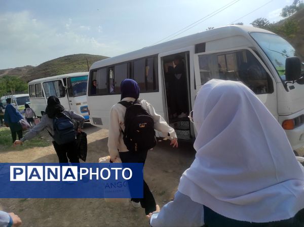 اردوی دانش‌آموزان مدرسه هیأت امنایی ضحی ۲ در روستای زوارم شیروان