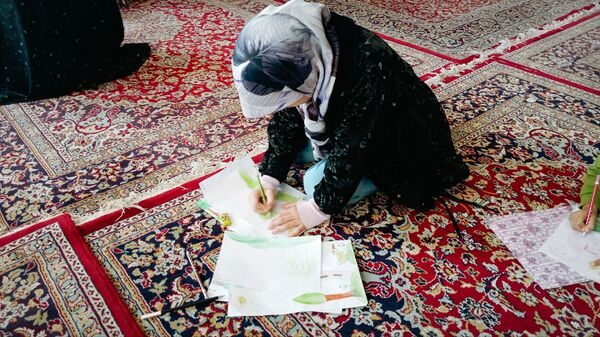 برپایی غرفه کودک در نمازجمعه کاشمر