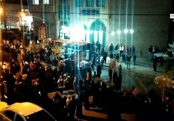 دسته عزاداری شهادت حضرت فاطمه زهرا(س) در بلوار شهید موسوی قم 