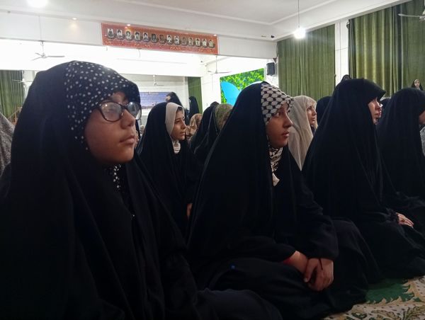 مراسم شهادت حضرت زینب کبری در جمع معتکفین مسجد فاطمیه نیشابور