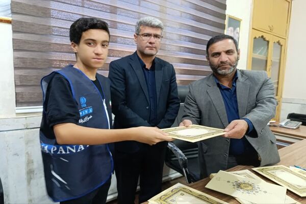 تقدیر مدیر آموزش و پرورش شهرستان کرخه از خادمان موکب دانش‌آموزی طریق الاقصی کرخه