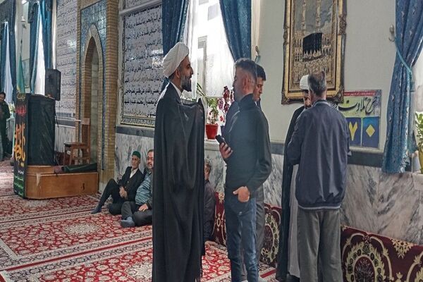 میز خدمت در مسجد جامع شهر بار نیشابور