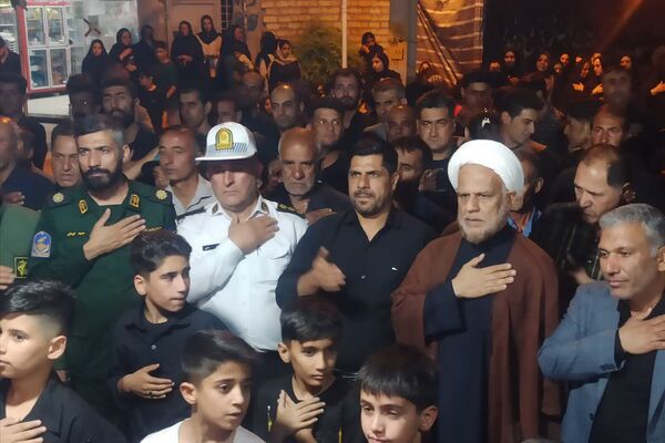 عزاداری مردم شهر بیضا در سوگ شهیدان کربلا