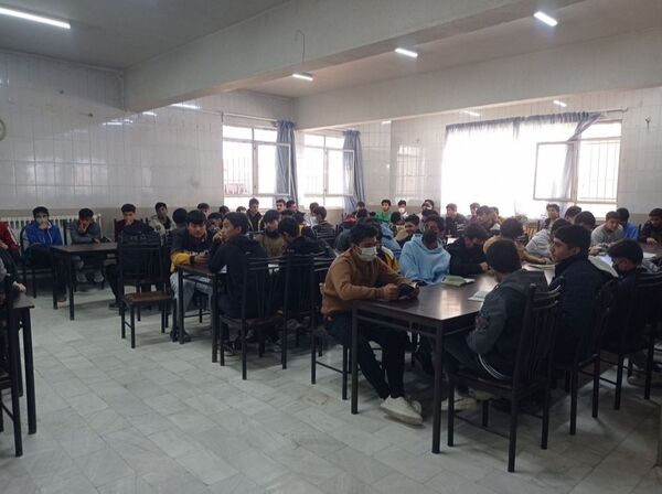 مراسم سوگواری به مناسبت دهه فاطمیه در مدرسه  علامه طبابایی سرهنگ