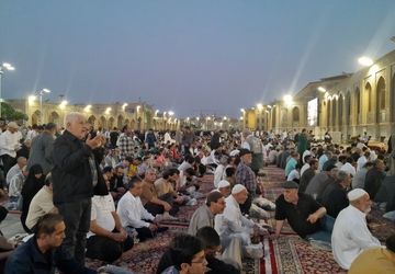 شب میلاد امام هشتم شعیان در حرم مطهر رضوی