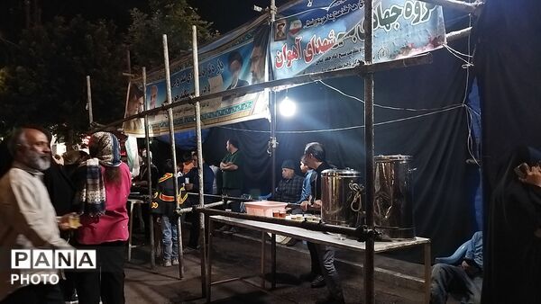 گذری بر موکب شهدای روستای آهوان در هشتاد و هشتمین شب 