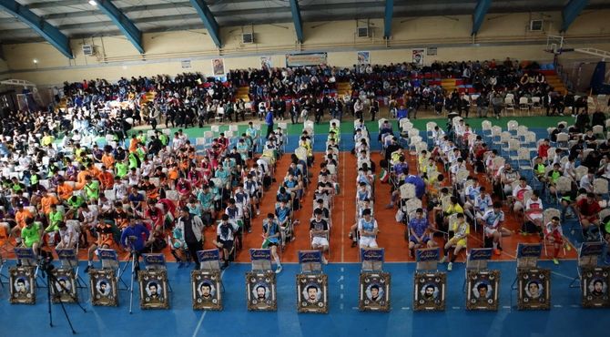 آیین افتتاحیه مسابقات ورزشی بین مدرسه ای «جام اقتدار ایران» در استان اردبیل
