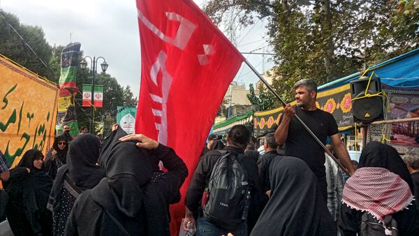 برپایی موکب عشاق الحسین سازمان دانش‌آموزی شهر تهران