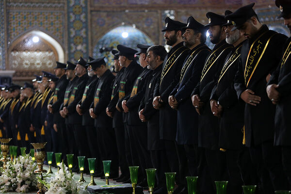 آیین شمعدان‌گردانی و خطبه خوانی شام رحلت حضرت معصومه(س)