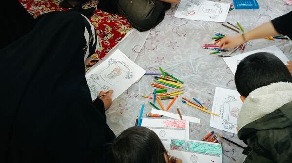 برپایی غرفه کودک در نماز جمعه شهرستان کاشمر 