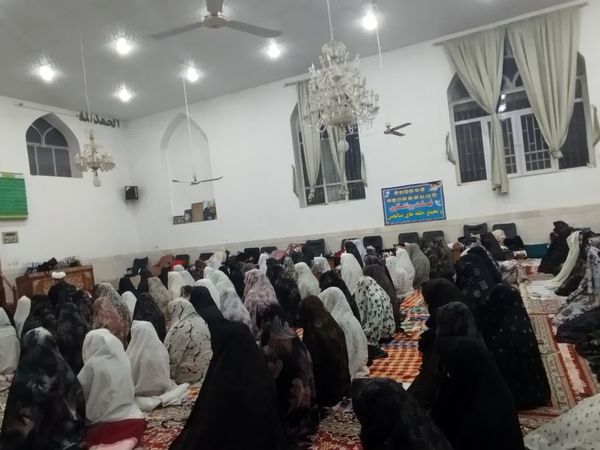 مراسم اعتکاف در مسجد روستای مهدی آباد خلیل آباد
