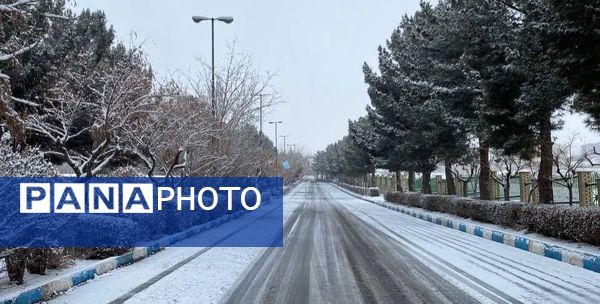 بارش برف در استان البرز 