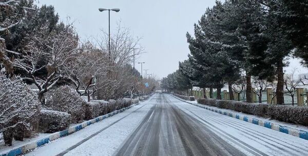 بارش برف در استان البرز 