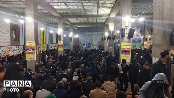 مراسم عزاداری برای شهادت امام خامنه ای در نیشابور 
