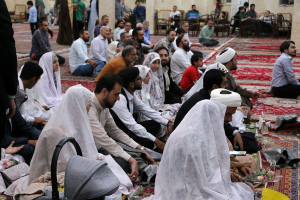 جشن ازدواج مسجدی 132 زوج جوان در قم - 2
