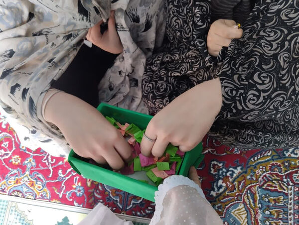 اعتکاف دانش‌آموزی در شهر جعفریه قم