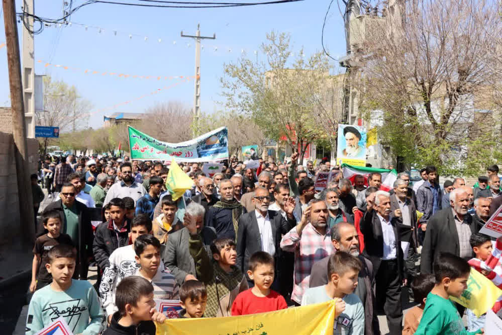 جلوه های از راهپیمایی روز قدس در کهک، جعفریه و روستای صرم قم