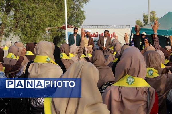 پنجمین روز از اردوی تمشک هرمزگان در اردوگاه سرخون بندرعباس