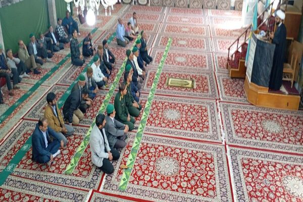 اقامه نماز جمعه همزمان با وفات حضرت معصومه (س) در مسجد جامع شهر بار نیشابور