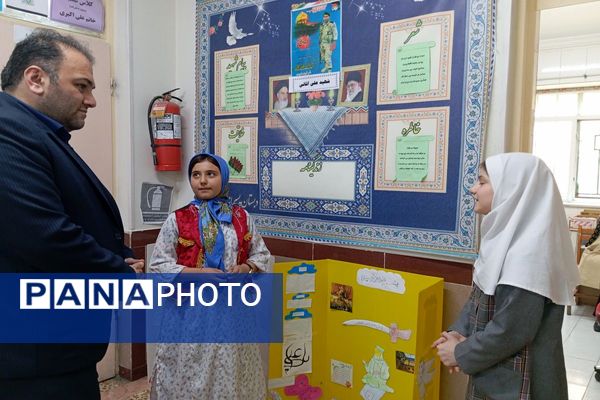 نمایشگاه صنایع دستی و طرح جابربن حیان در مدرسه فردوسی اردبیل