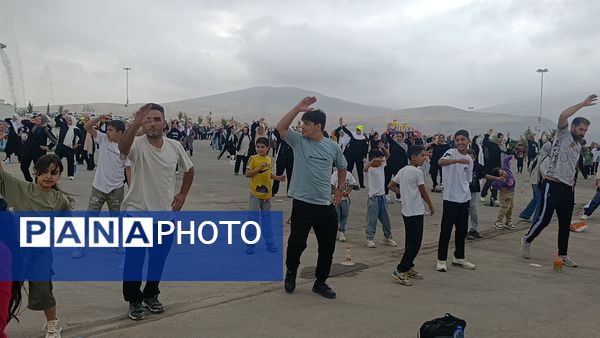 جلوه‌هایی از ورزش صبحگاهی همگانی در آشخانه 