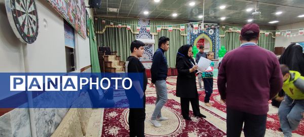 برگزاری مسابقات دارت در مسجد مسلم بن عقیل شهرستان شیروان