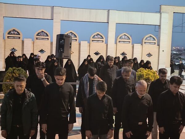 عزاداری روز دوم محرم در گلزار شهدای درق 