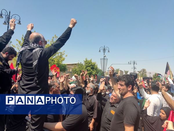 مراسم پیاده‌روی و عزاداری دلدادگان اربعین در شیراز