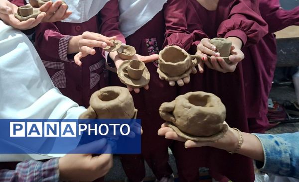 شوق یادگیری دانش‌آموزان پایه چهارم در ساخت وسایل سفالی