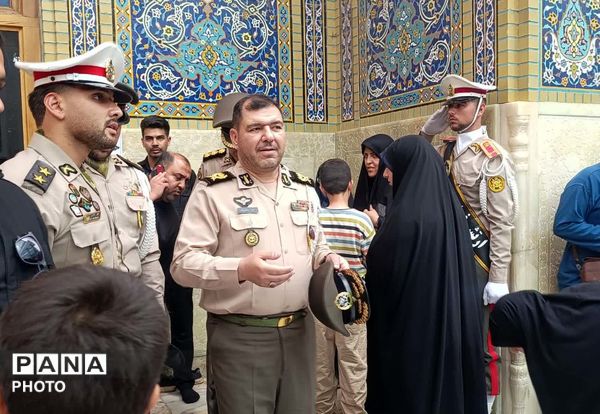 گلباران مزار امیر سپهبد شهید «موسوی» در قم