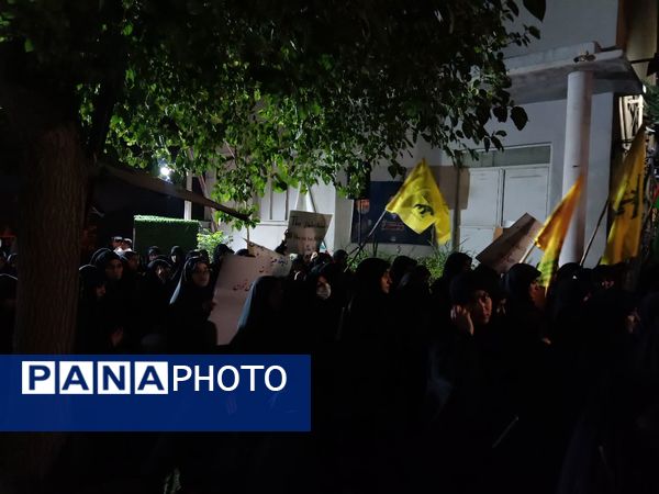 تجمع دانشجویان دانشگاه علوم پزشکی شیراز در محکومیت جنایت رژیم صهیونیستی
