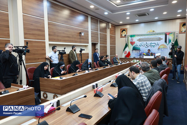 نشست خبری رئیس ستاد مرکزی انتفاضه و روز جهانی قدس