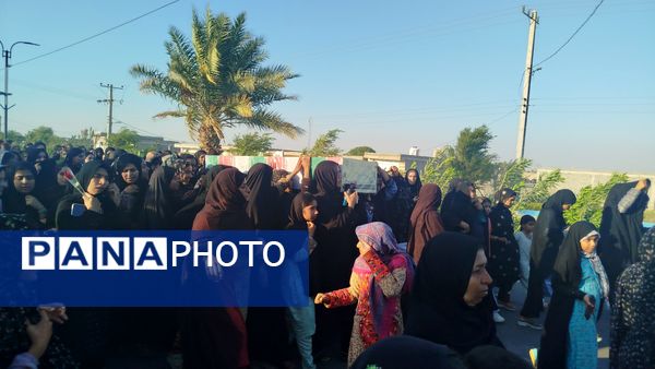 تشییع شهدای گمنام در بخش چاه‌دادخدا