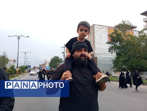 پیاده‌روی جاماندگان اربعین حسینی در نور 