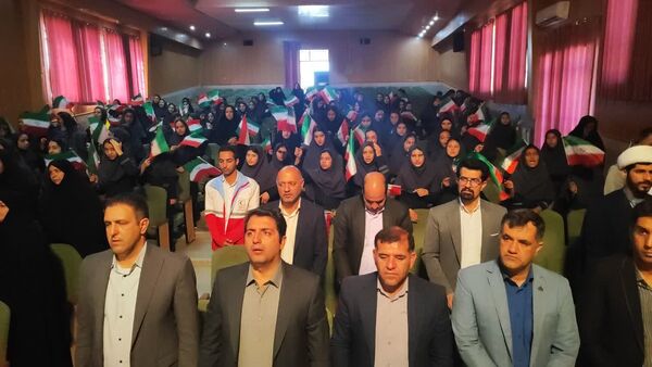 آئین پرطنین زنگ مهر و مقاومت در مدارس شهرستان خاتم 