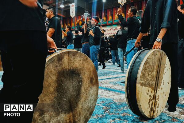 آیین سوگواری امام سجاد (ع) و سومین روز شهادت شهدای کربلا در آباده