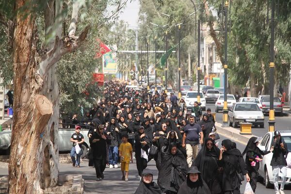 پیاده‌روی جاماندگان اربعین حسینی شهرستان بم 