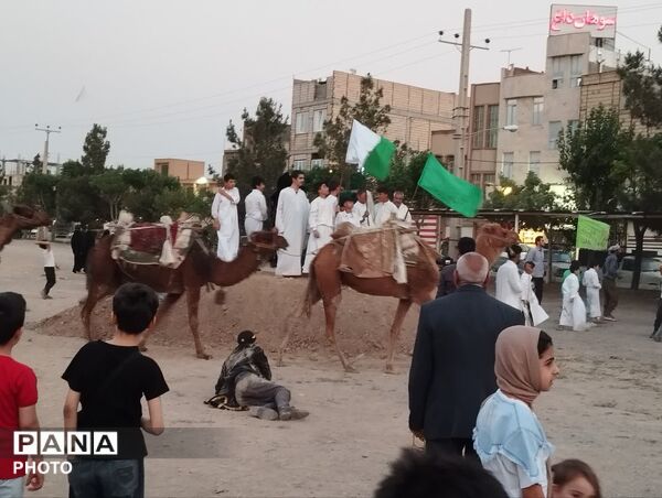 نمایش بازسازی واقعه غدیر در محله شیخ آباد قم