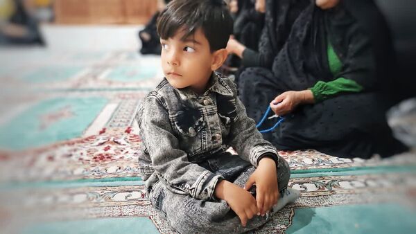 حضور پر شور کودکان مارگونی در مراسم عزاداری ایام فاطمیه