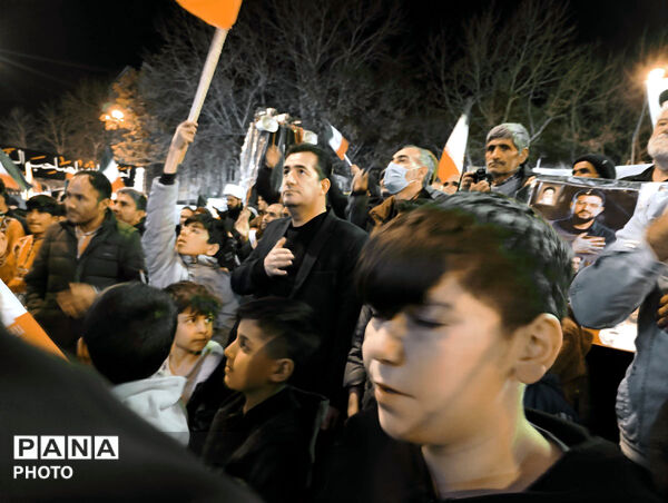 حضور ملت غیور بجنورد در شهرستان بجنورد  پی شهادت رهبر انقلاب 