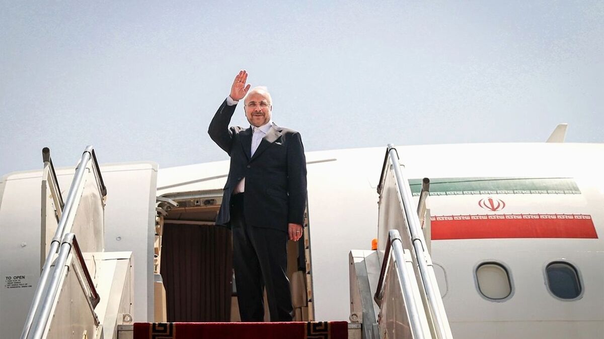 قالیباف تهران را به مقصد سنت‌پترزبورگ ترک کرد