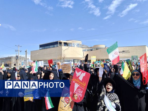 راهپیمایی باشکوه روز قدس در شهرستان گلبهار