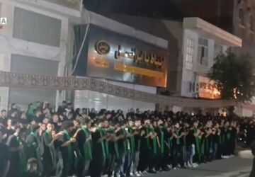 عزاداری مردم کردکوی در شب عاشورای حسینی