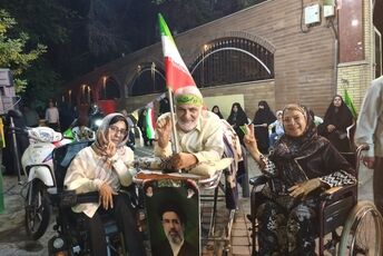 همراهی جانبازان در حمایت از ملت و رهبری